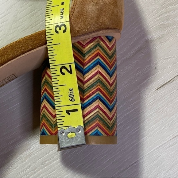 Jeffrey Campbell Purdy Sandal, Zigzag Pattern Block Heel Open Toe, Size 8 - Picture 11 of 11